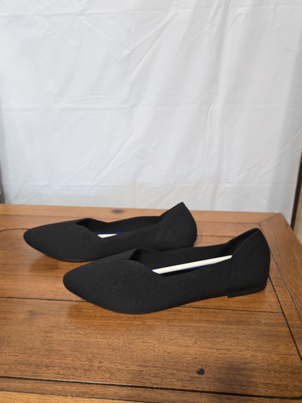 Frank Mully Black Pointed Toe Women's Flats